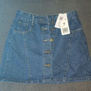 Ladies jean skort